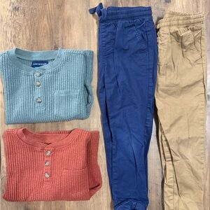 Andy & Evan Blue and Tan Set